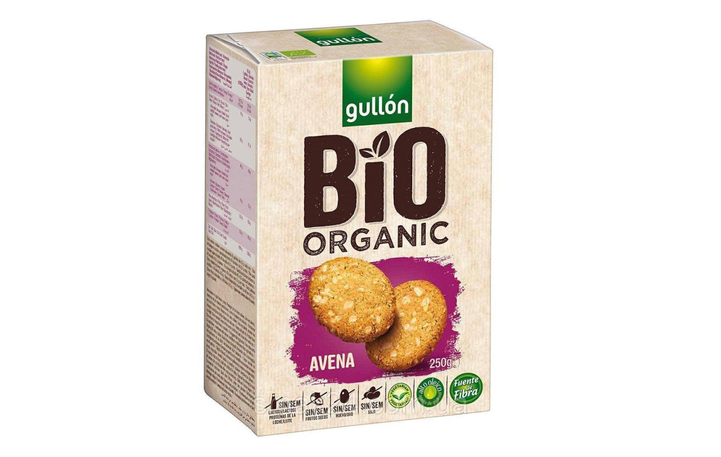 Печенье без аллергенов овсяное Gullon Bio Organic AVENA  250 г Испания