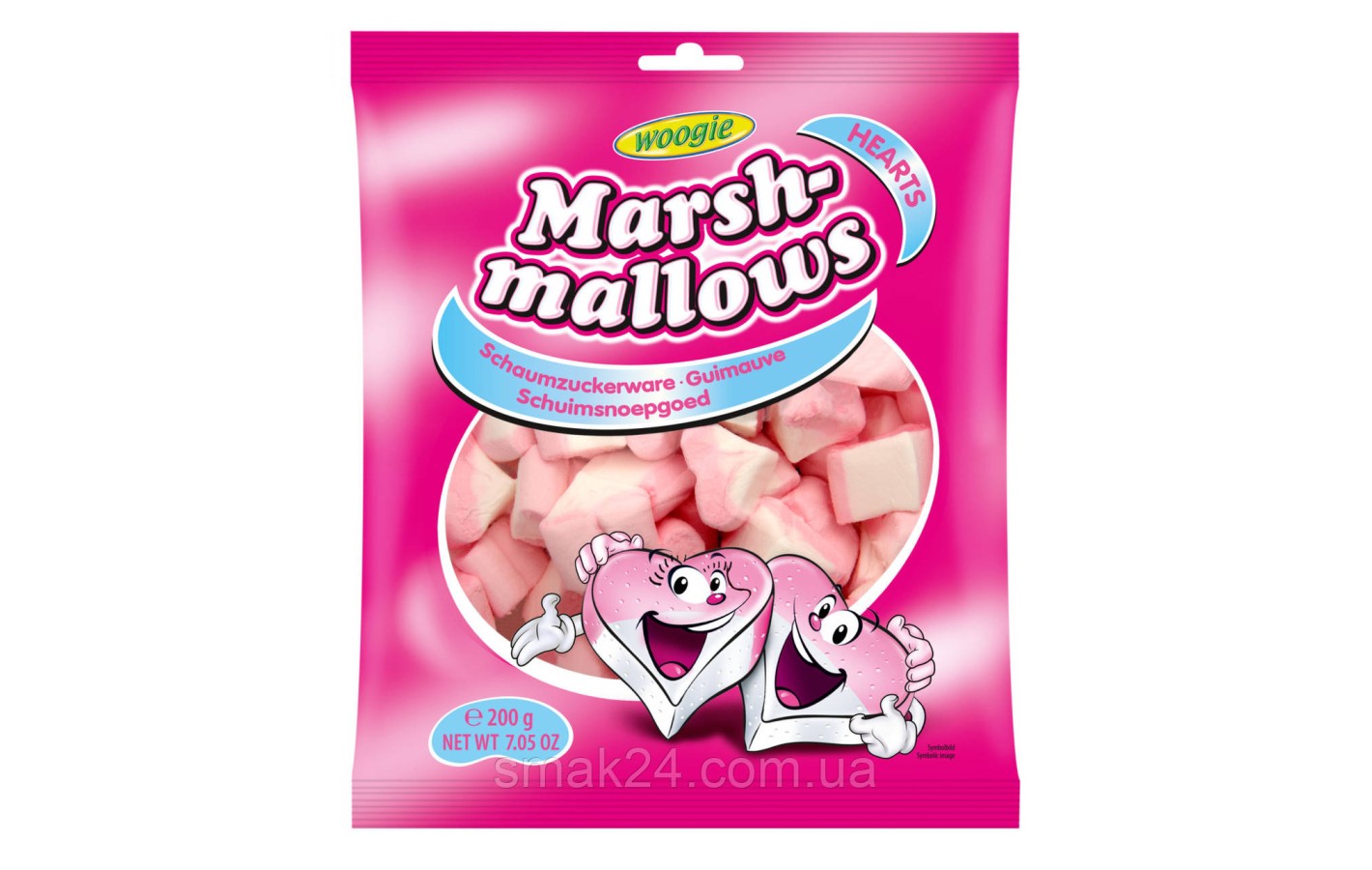 Зефир Маршмэллоу Сердечки WOOGIE MARSHMALLOWS MIX 200 гАвстрия