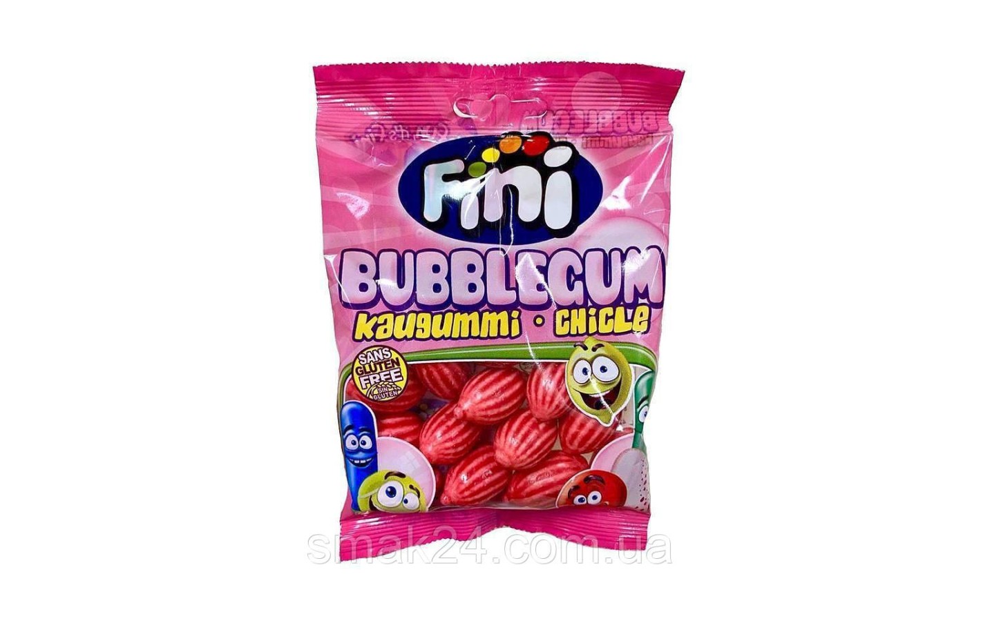 Жувальні цукерки( гумка) без глютену Fini Melon Gum Кавун 90 г Іспанія