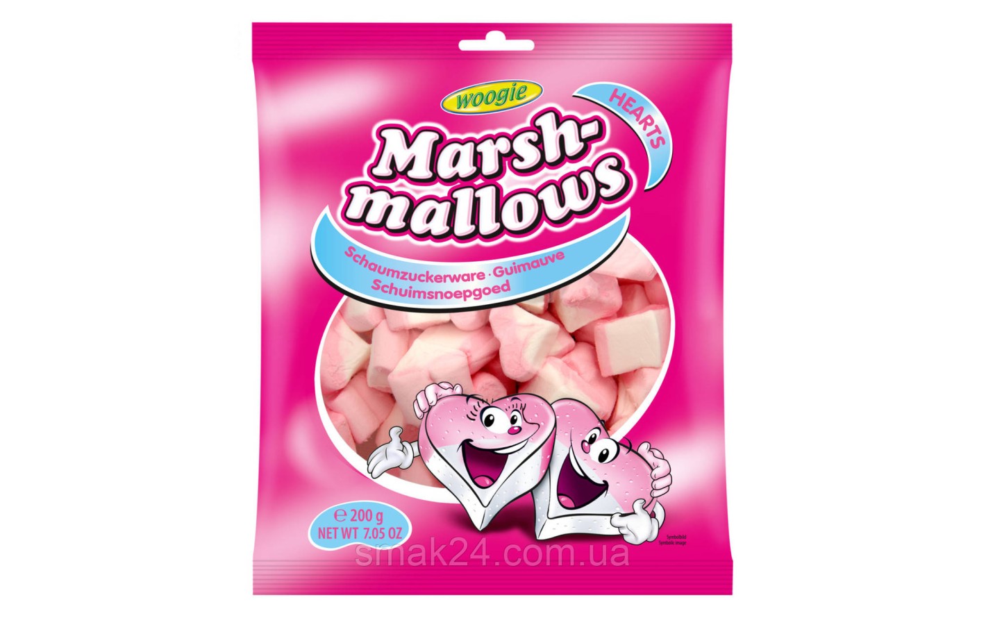 Зефир Маршмэллоу Сердечки WOOGIE MARSHMALLOWS MIX 200 гАвстрия