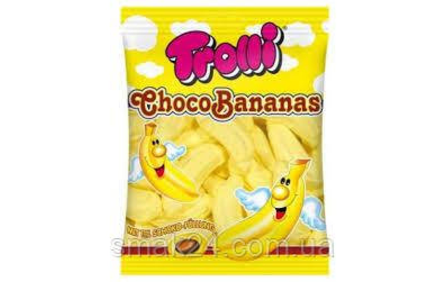 Маршмеллоу бананове з шоколадною начинкою Trolli Choco Bananas 150г Німеччина