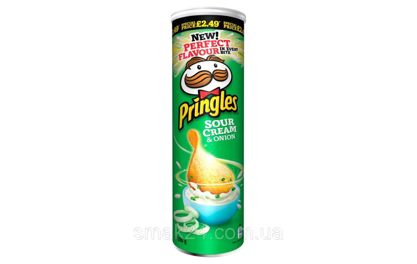 Чипси сметана та зелена цибуля Pringles Sour cream&Conion,200 г