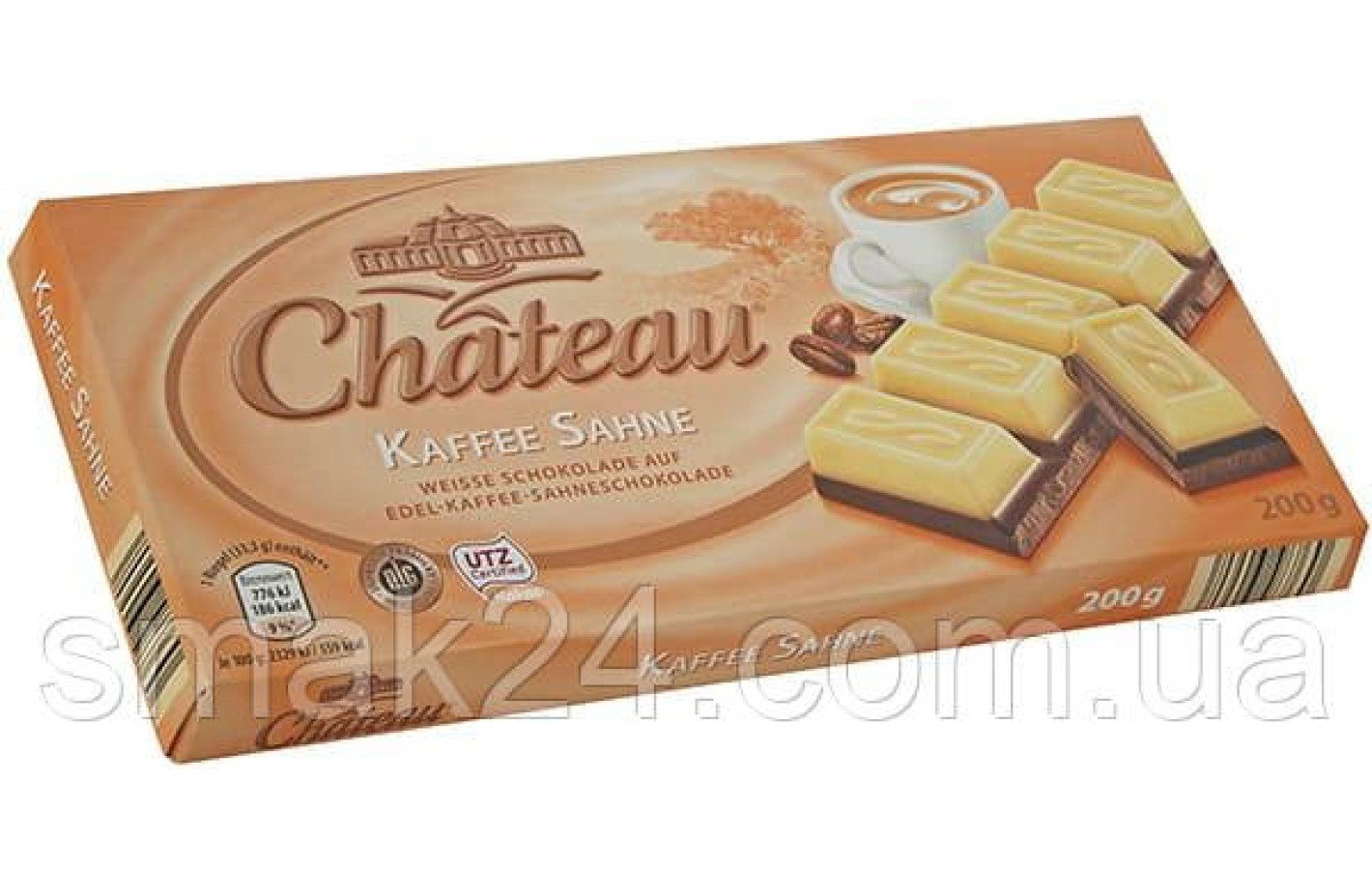 Шоколад Кофейный крем Kaffee Sahne Chateau Германия 200г