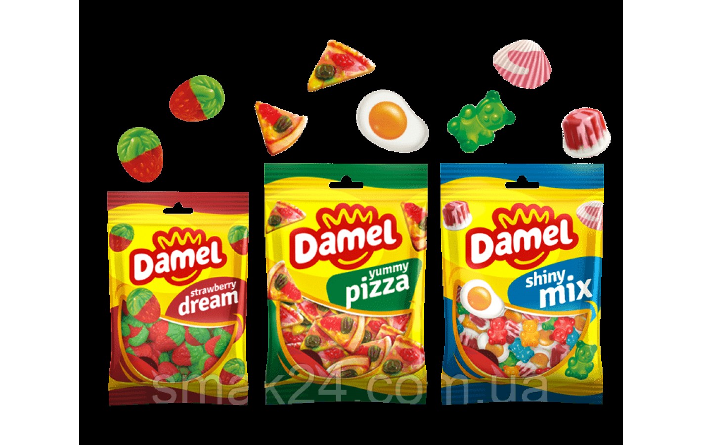Желейные конфеты БЕЗ ГЛЮТЕНА Damel Pizzas  (пицца) Испания 80г