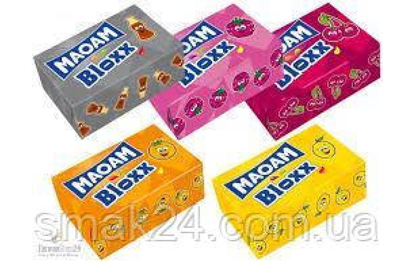 Жувальні цукерки Haribo Maoam Bloxx sour 220г (10х22г) Німеччина