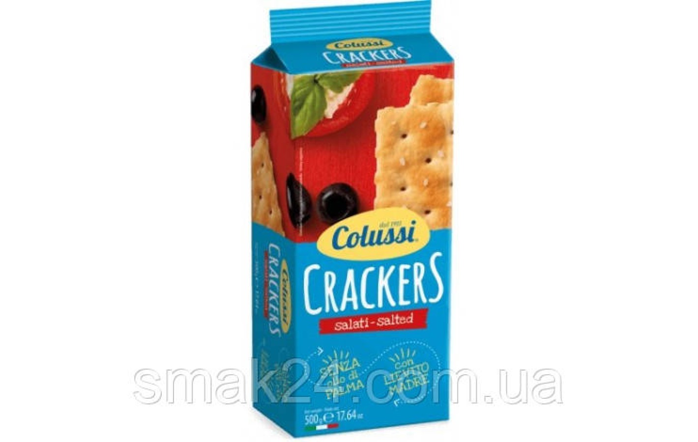 Крекери салатні солоні Colussі Crackers salati-salted 500г Італія