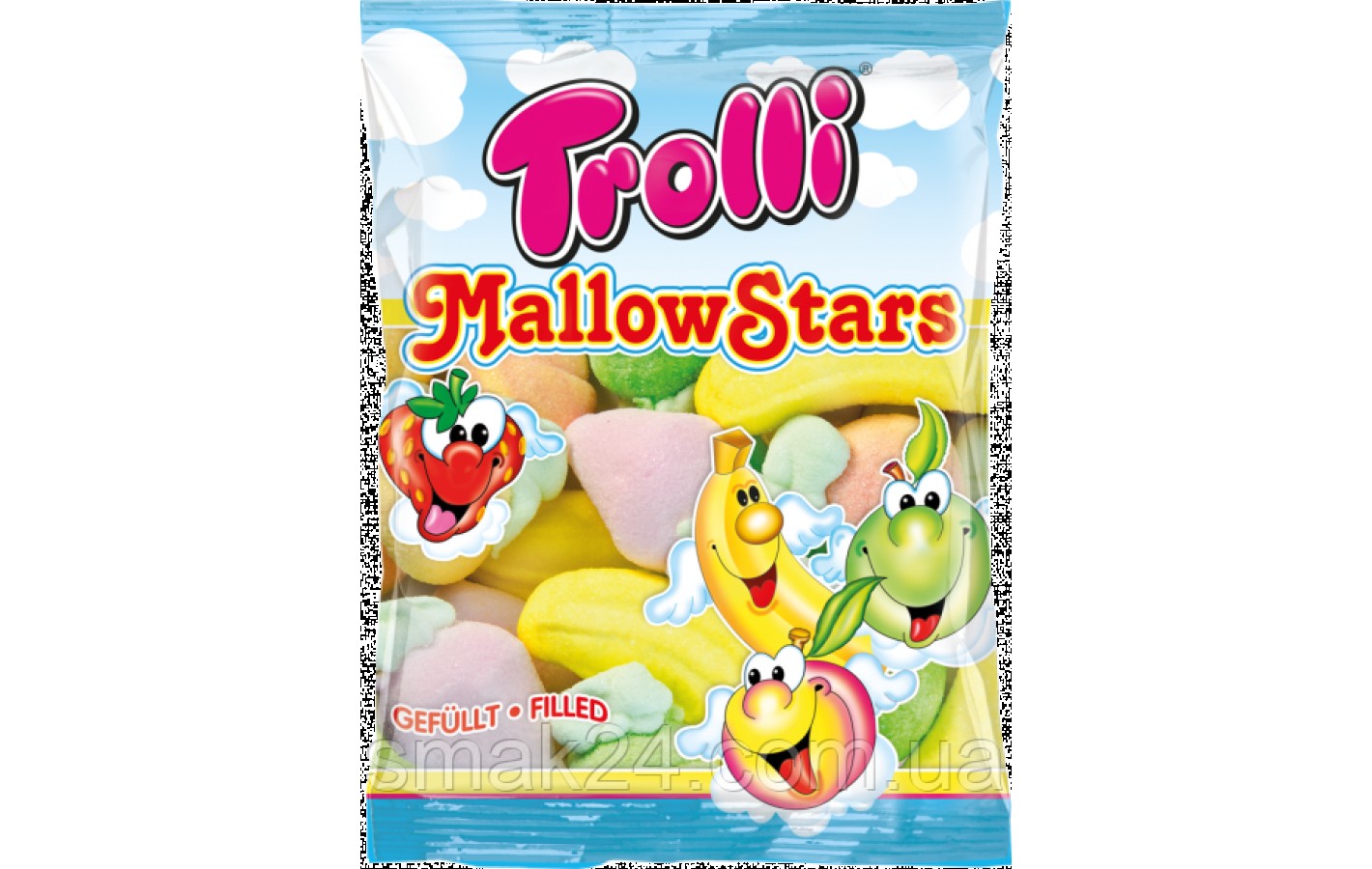 Маршмеллоу Зірки Мальви Trolli Mallow Stars150г Німеччина