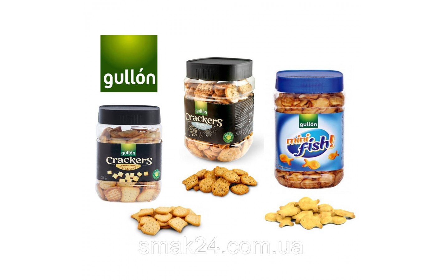 Крекер з сиром чеддар Gullon Crackers Cheddar, 250г Іспанія