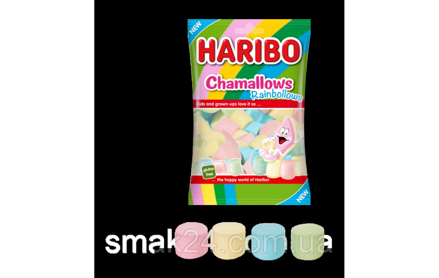 Зефир Маршмэллоу  Радужный Chamallows Rainbollows  Haribo 175 гБельгия