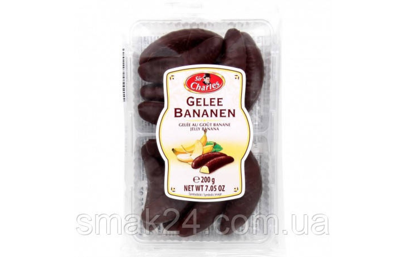 Конфеты шоколадные с банановой начинкой Gelee Bananen Sir Charles  200г Австрия