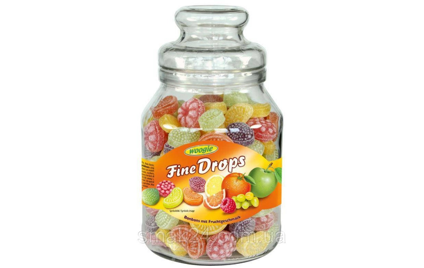 Леденцы (конфеты) Woogie Fine Drops (мелкие капли) микс фруктовый  Австрия 966г
