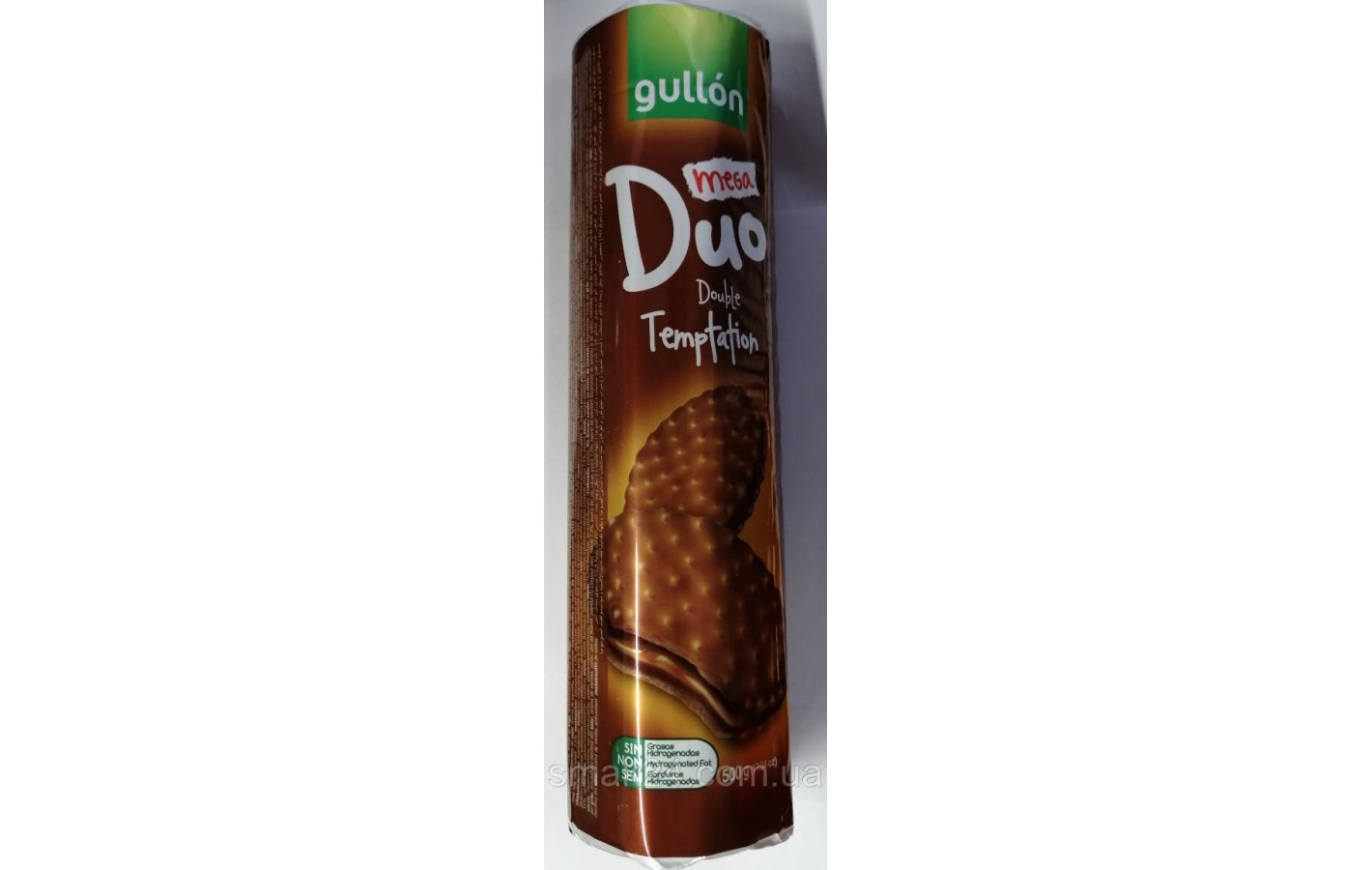 Печенье сэндвич без трансжиров  Duo Mega Temptation Double  с шоколадным кремом Gullon Испания 500 г