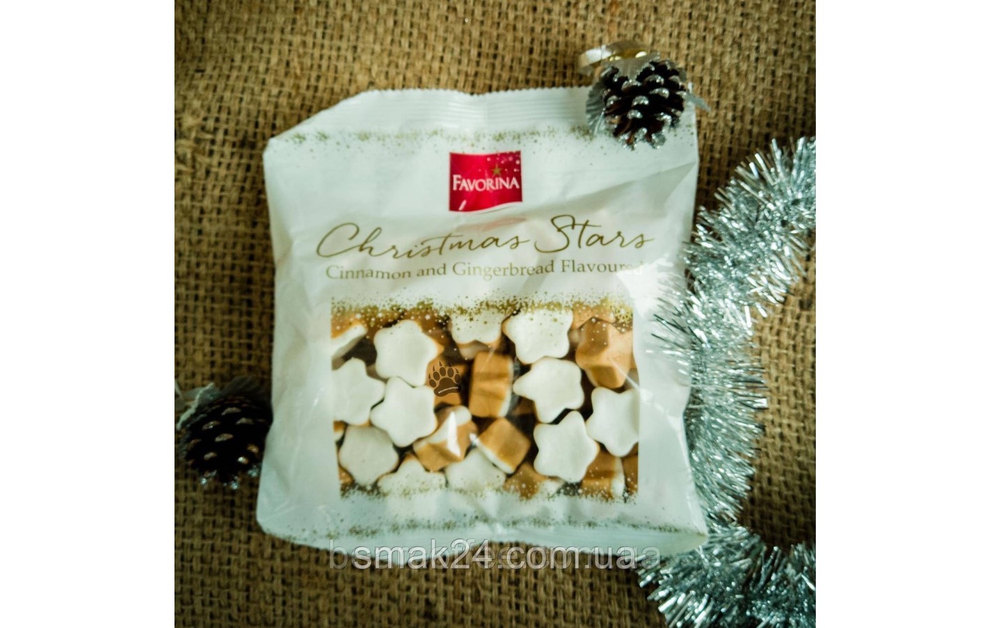 Желейні цукерки Різдвяні зірки Favorina Christmas Stars Німеччина 200г