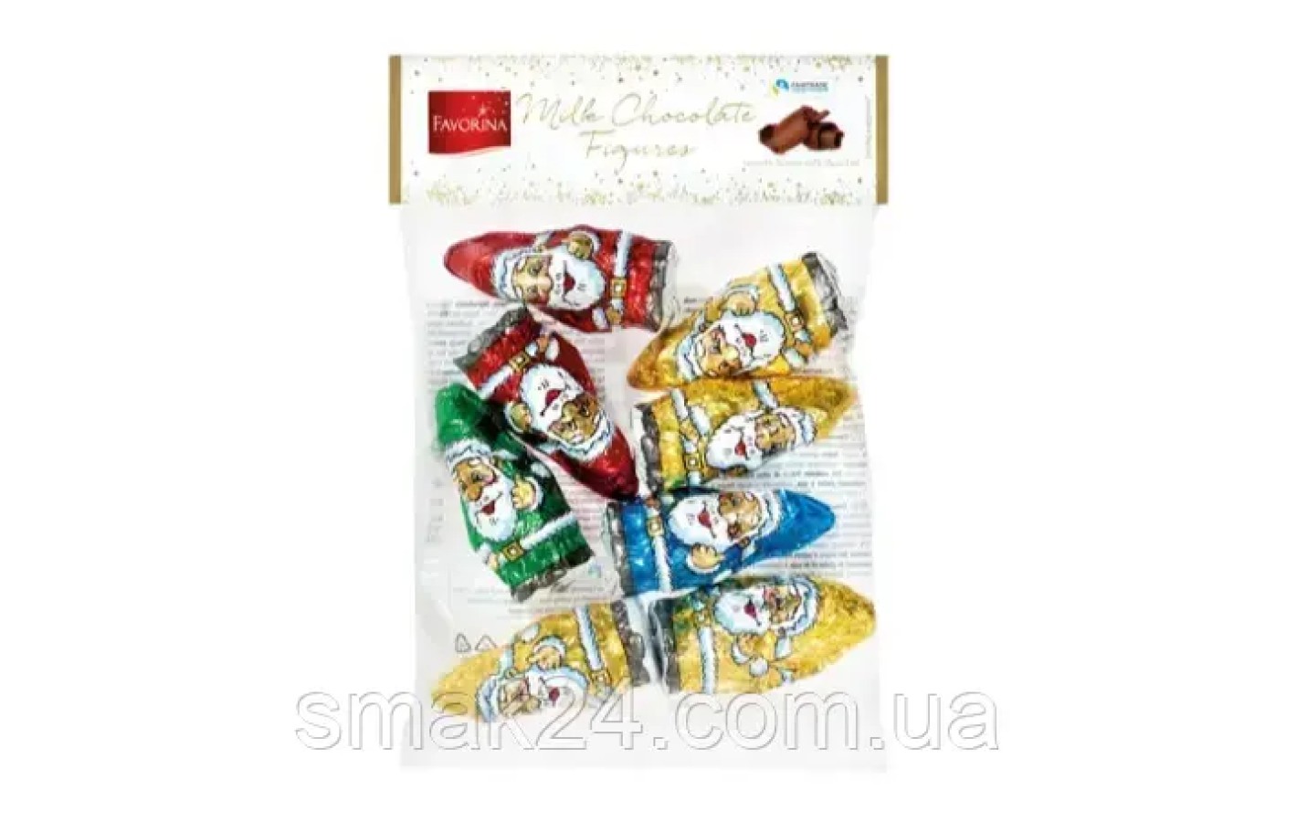 Шоколад молочный игрушки на елку Favorina Milk Chocolate Figures Германия 100г