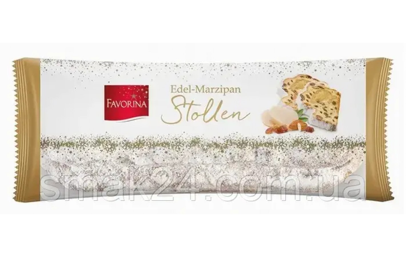 Рождественский кекс с марципаном и изюмом Stollen Marzipan Favorina Германия 200г