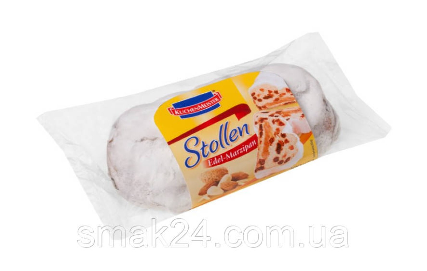 Рождественский кекс Штолен с марципаном и изюмом Stollen Kuchen Meister  Германия 750г
