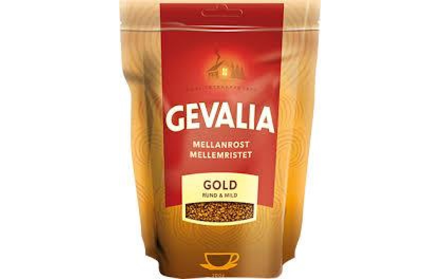 Кава розчинна Gevalia Mellan Rost Gold арабіка 200г Швейцарія