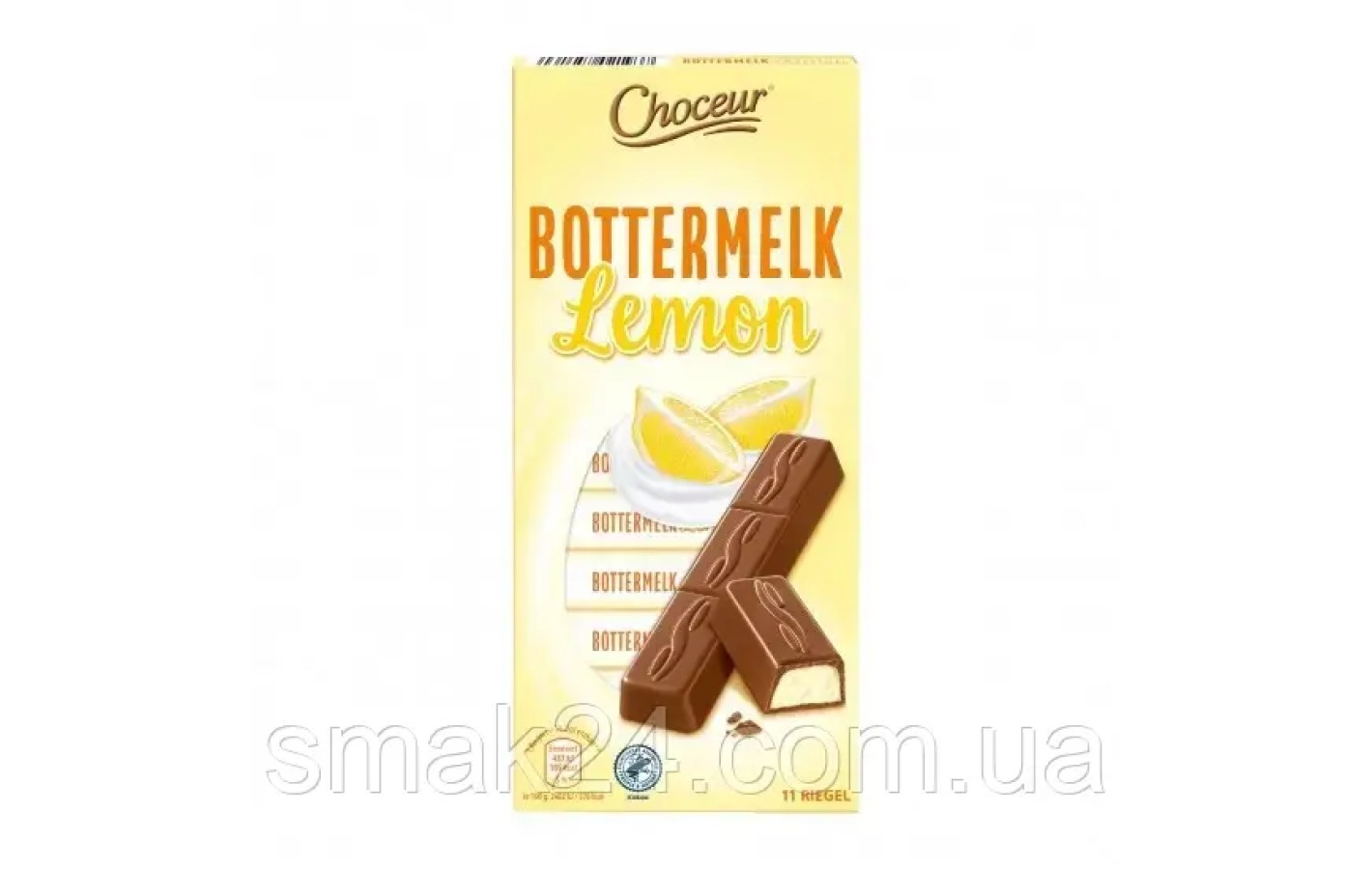 Шоколад молочний із лимонним соком Bottermelk Lemon Chaceur Німеччина 200 г