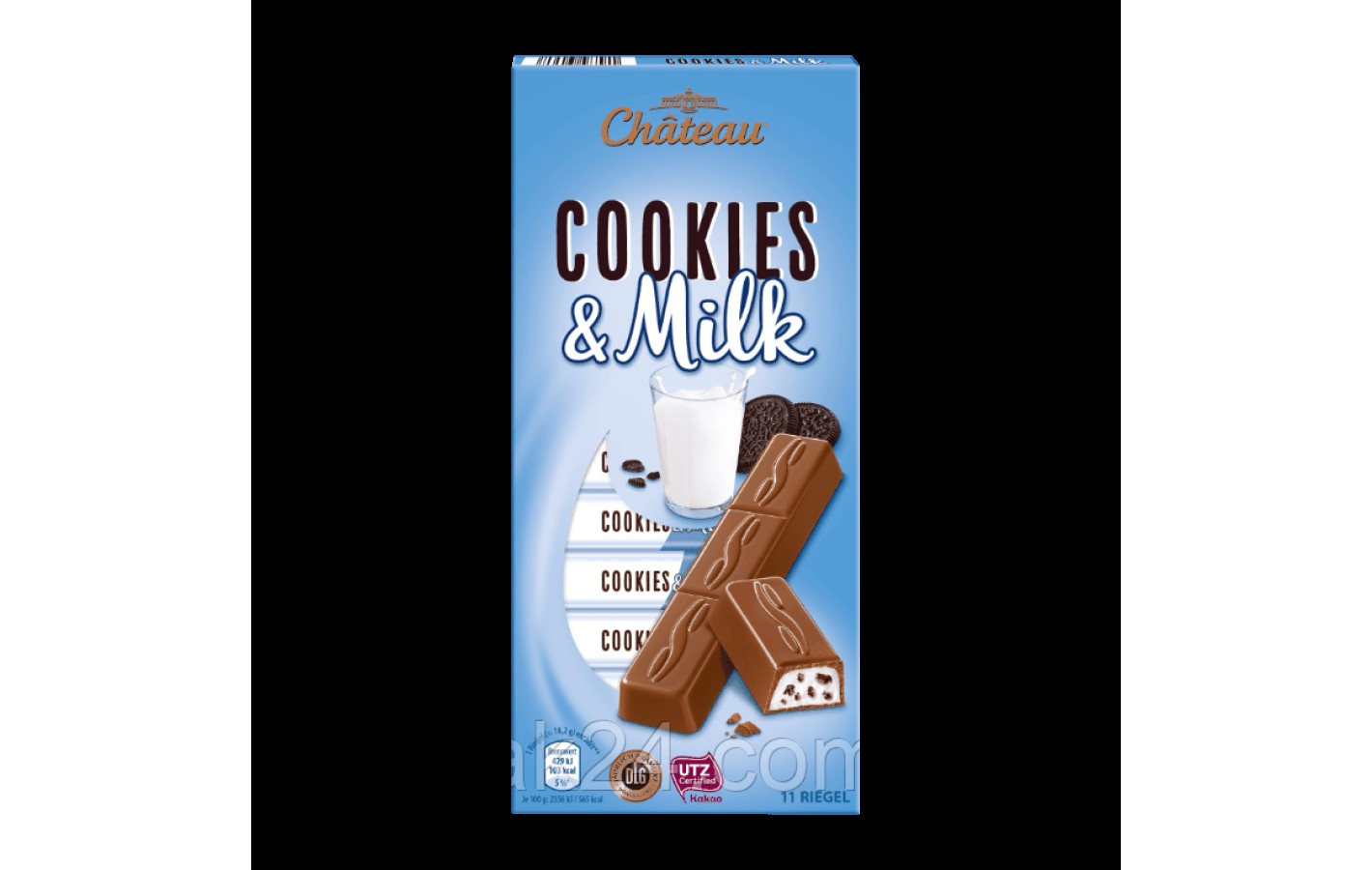 Шоколад молочний з печивом орео Cookies & Milk Chateau Німеччина 200г