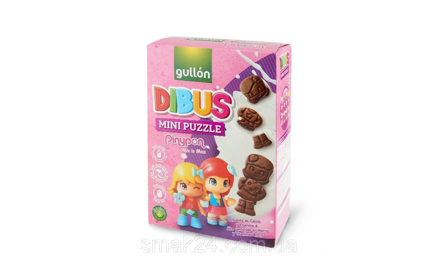 Печенье мини без лактозы, орехов и яиц Angry Birds Dibus  Gullon 250г  Испания