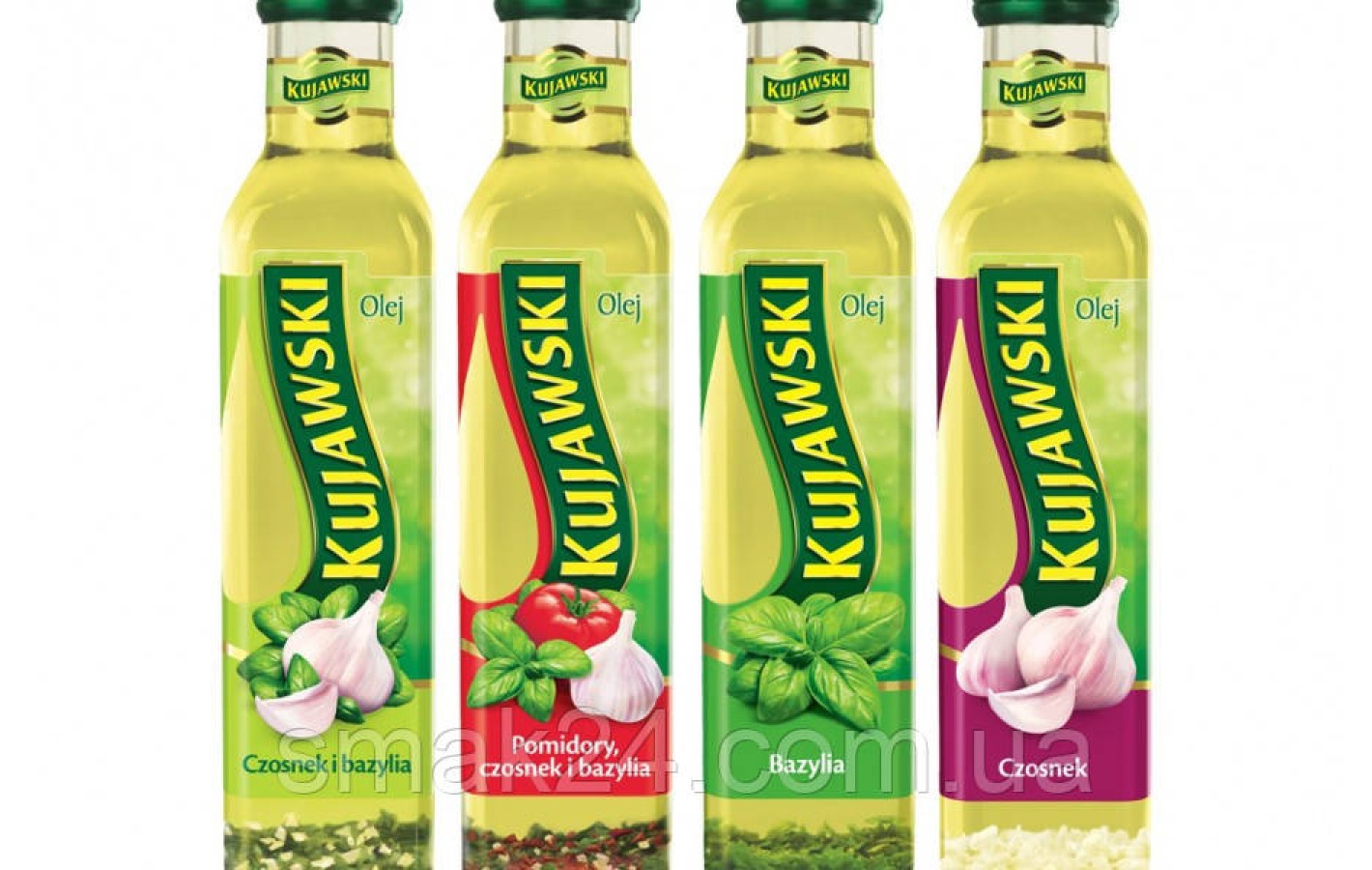Масло рапсовое (растительное) с  чесноком Kujawski Польша 250г