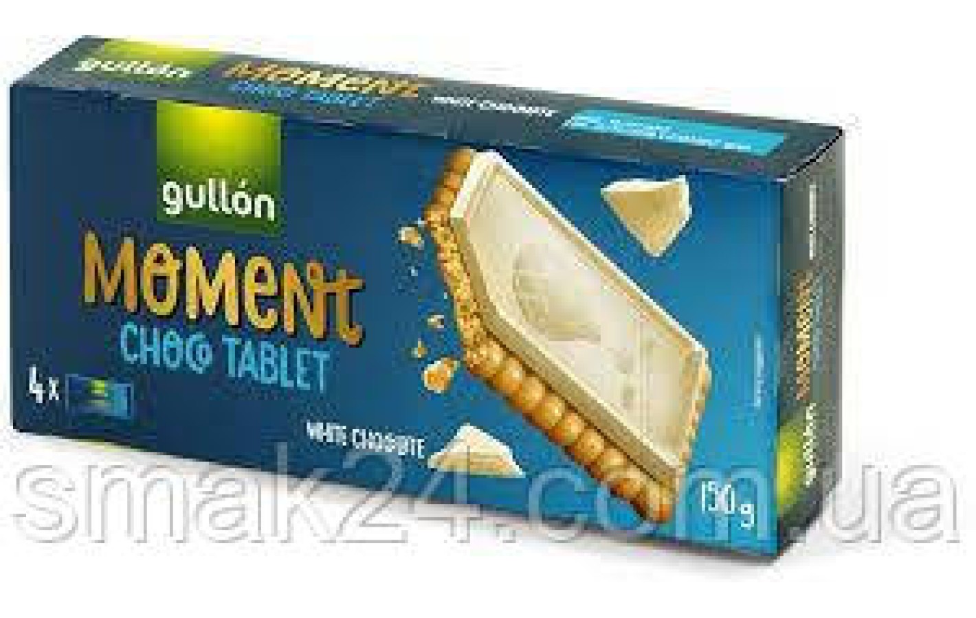 Печенье  Gullon Moment Choco Tablet White Chocolate  150г  Испания