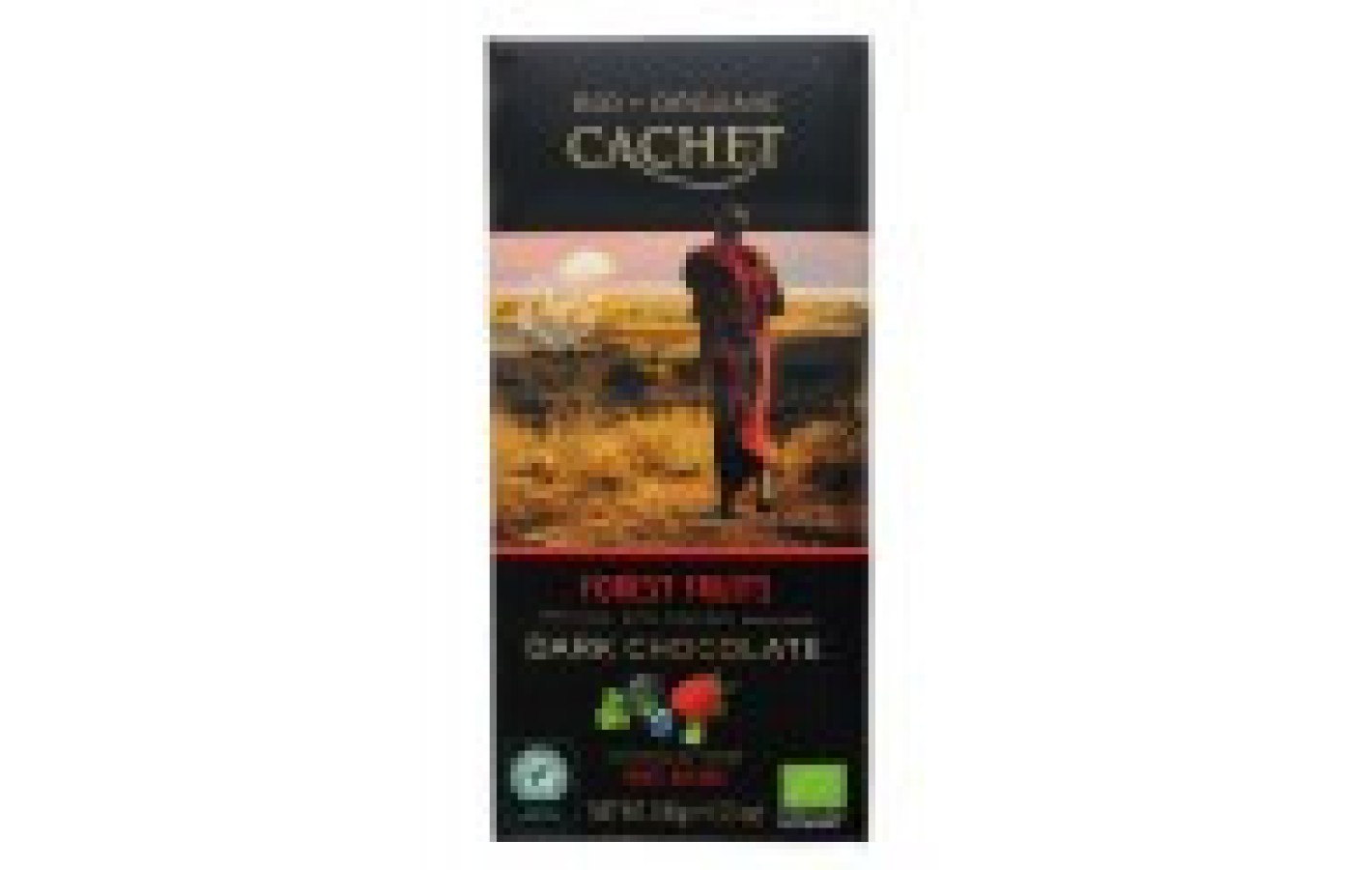 Шоколад чорний із лісовою ягодою Cachet Bio Organic Fruits Des Bois 100 г Бельгія