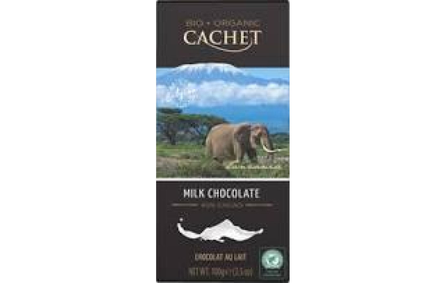 Шоколад молочний Cachet Bio Organic 40% какао 100 г Бельгія