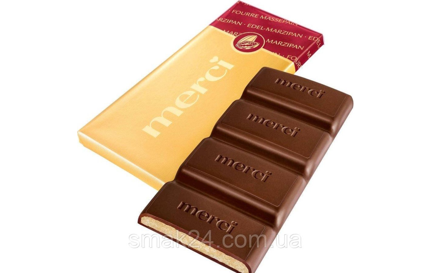 Шоколад  Марципан Storck  Merci Chocolate Bar - Fine Marzipan 112г Германия