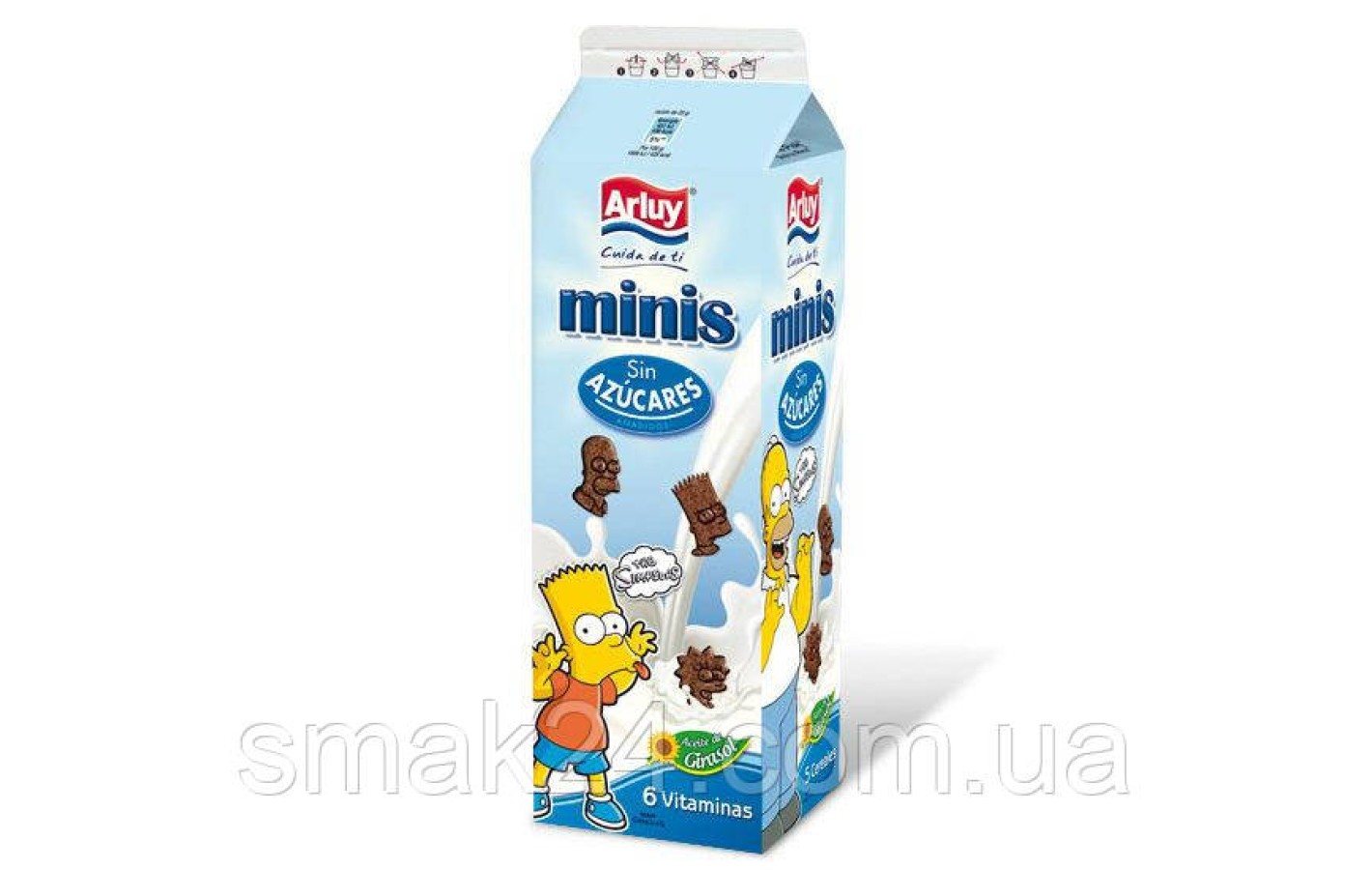 Мини шоколадное печенье без сахара с витаминами Simpsons Arluy 275г  Испания
