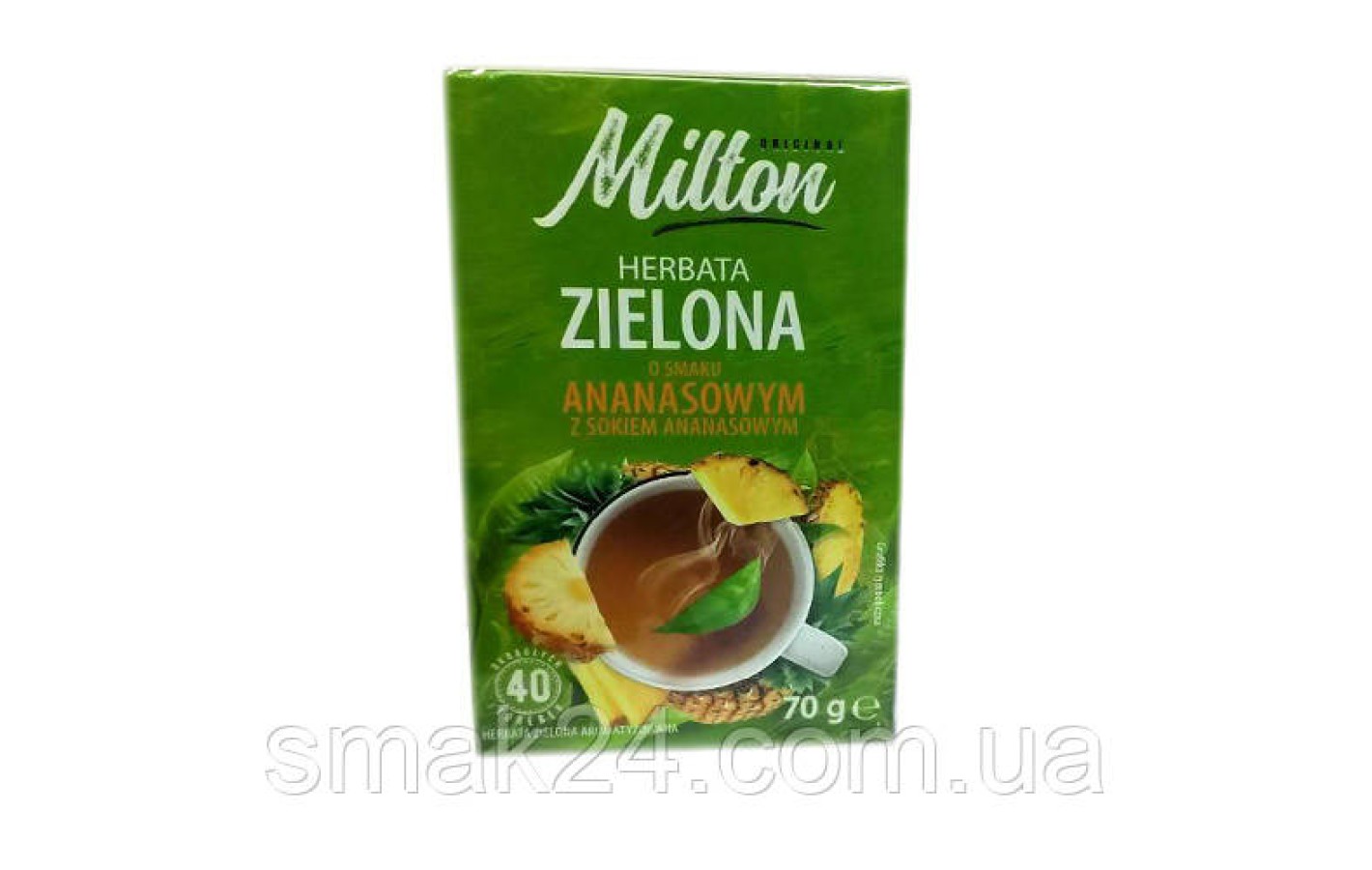 Чай зеленый  классический Milton   Польша (40 пакет) 70г
