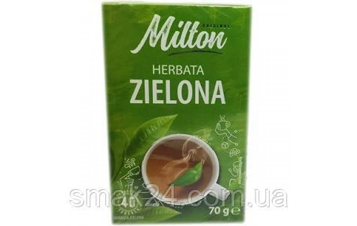 Чай зеленый  Milton с ананасом Польша (40 пакет) 70г