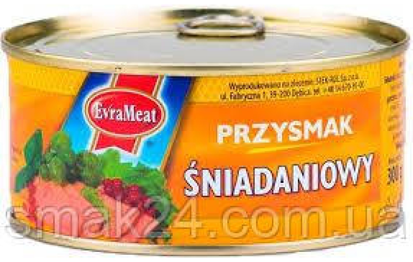 Паштет завтрак деликатесный Przysmak Sniadaniowy Evra Meat Польша 300г