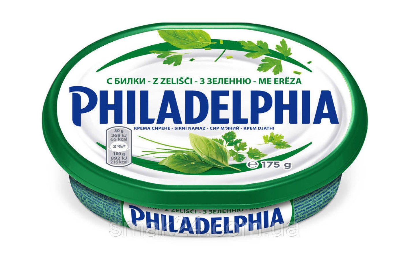 Сливочный сыр Philadelphia Original  с зеленью 175 г Германия
