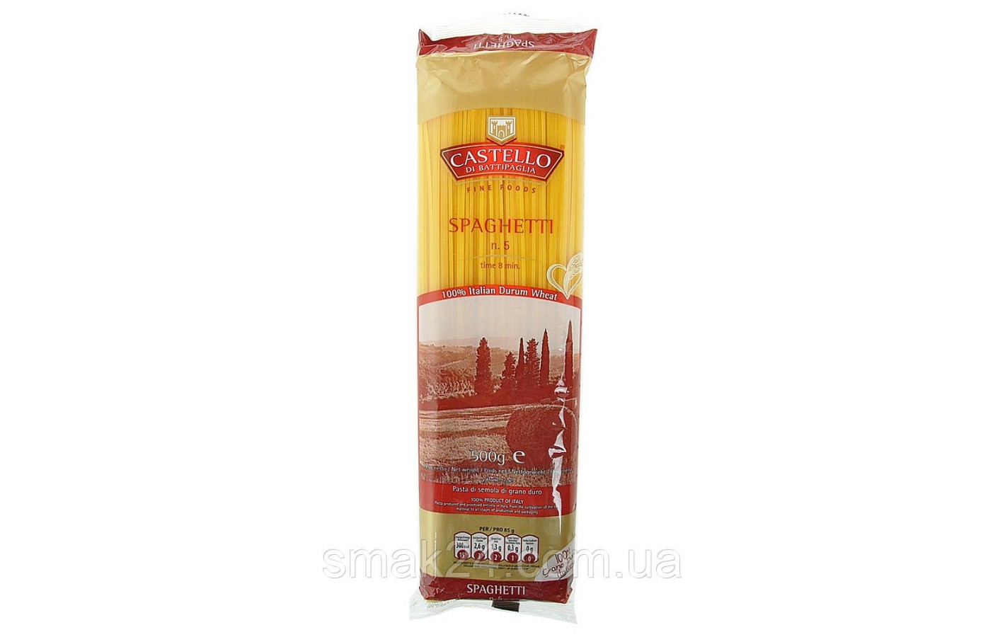 Спагетти Vermicelli Castello Di Battipaglia N.170, 500 г Италия