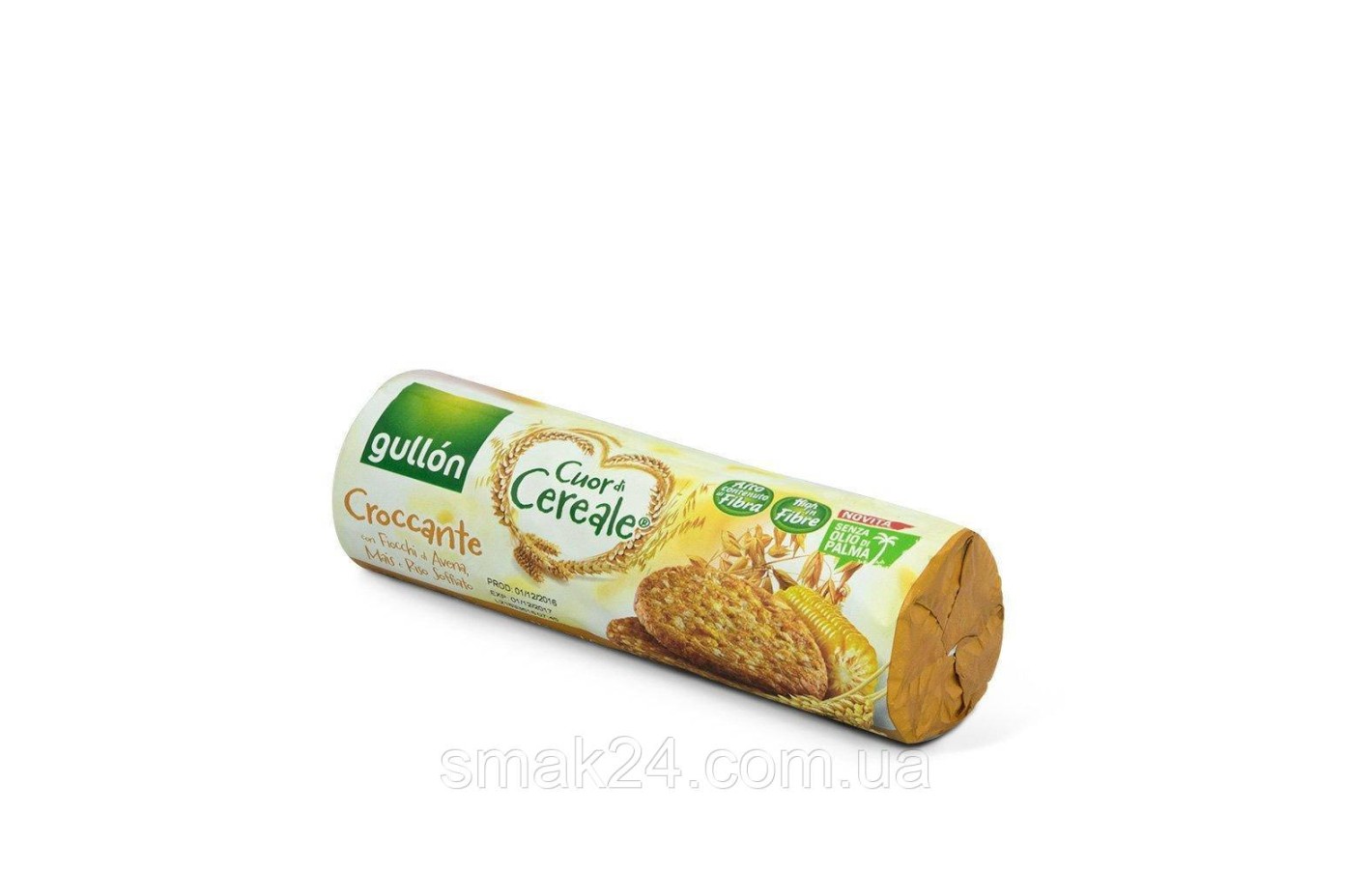 Печиво без пальмової олії злакове Croccante Cuor di Cereale Gullon 265 г Іспанія