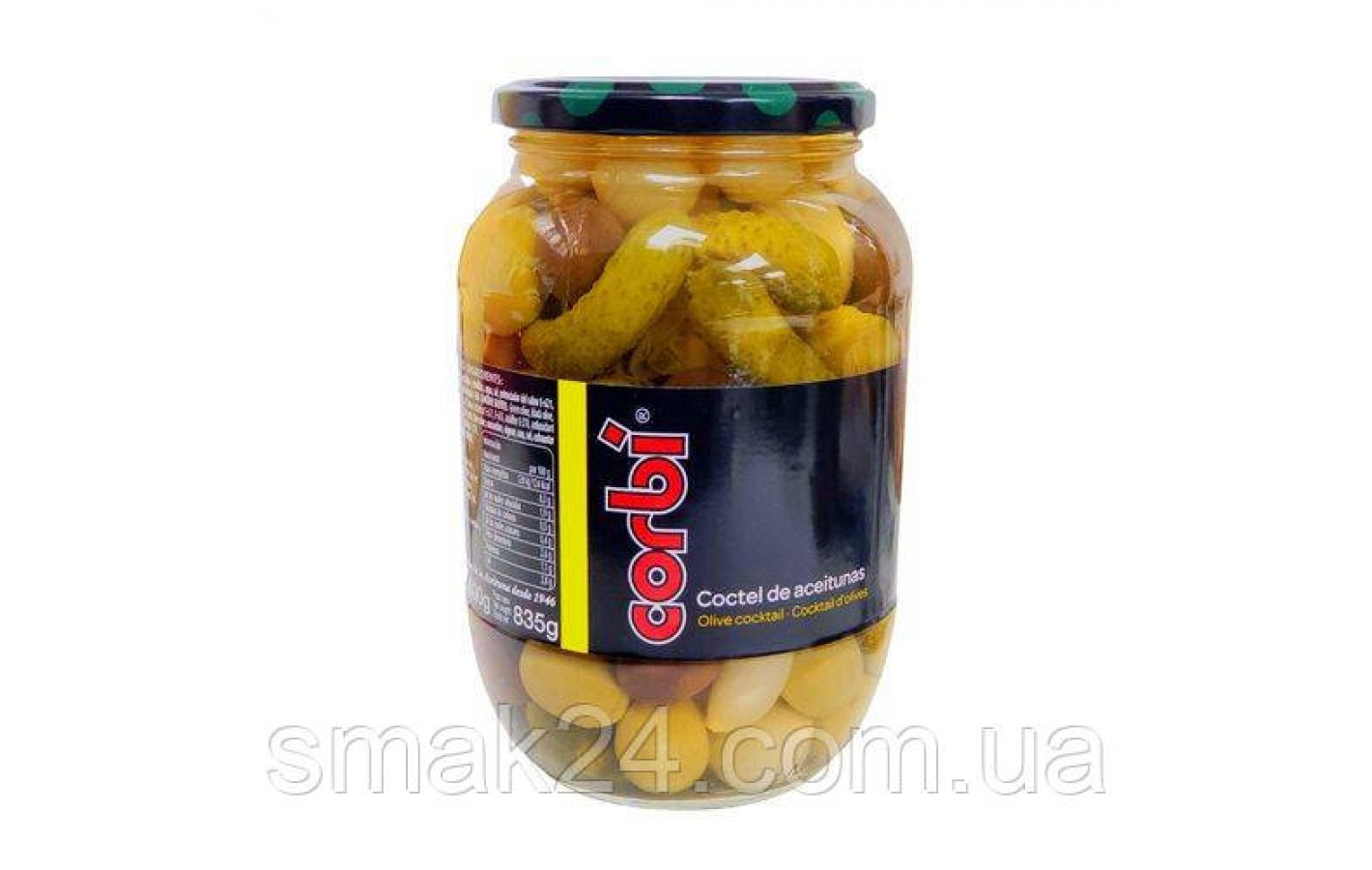 Оливки зеленые коктейль Corbi Coctel de Aceitunas 835 г Испания