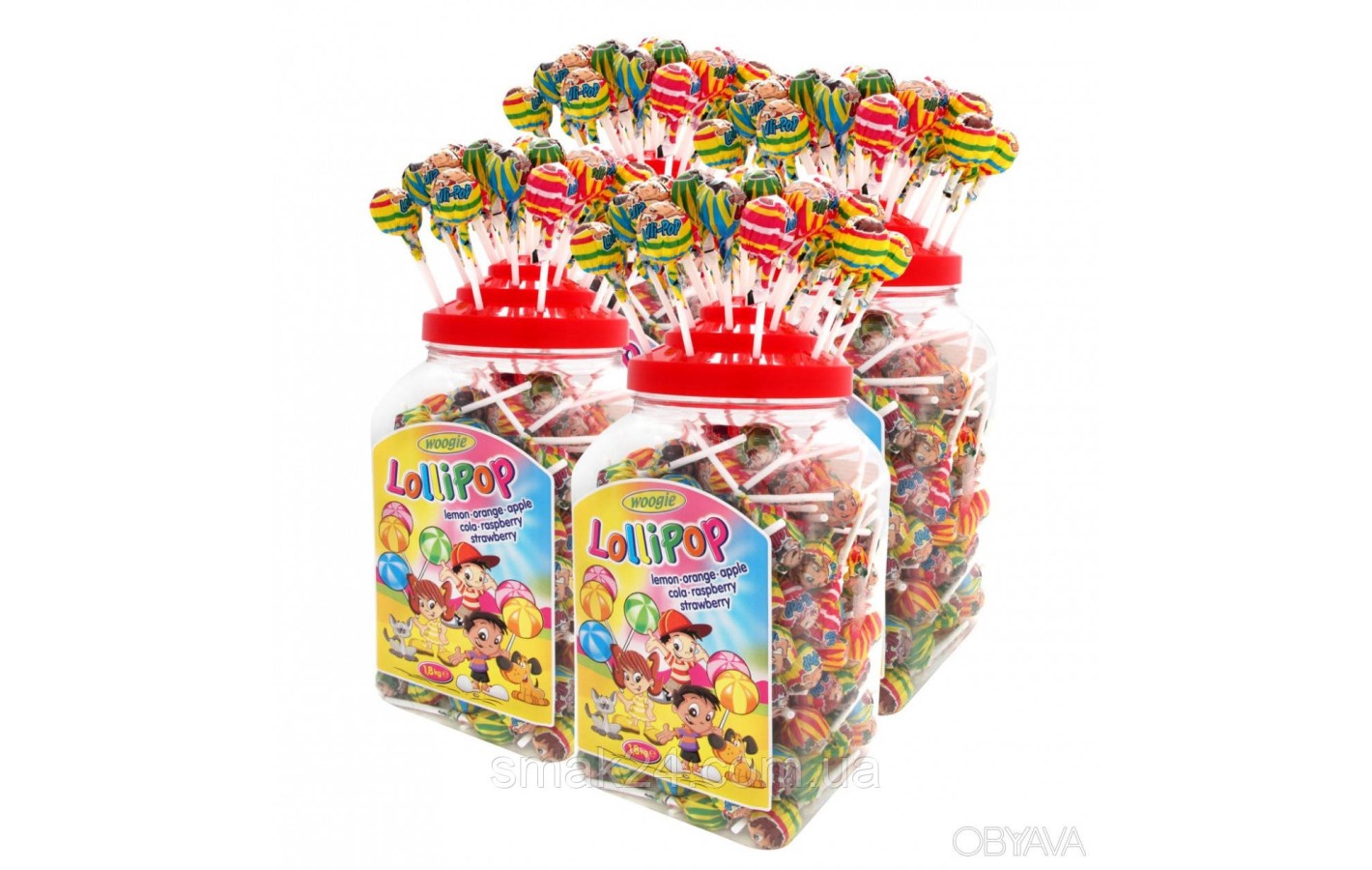 Леденцы на палочке Woogie Lollipop  10г Австрия
