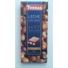 Шоколад молочный  Torras с цельным лесным орехом Испания 200г