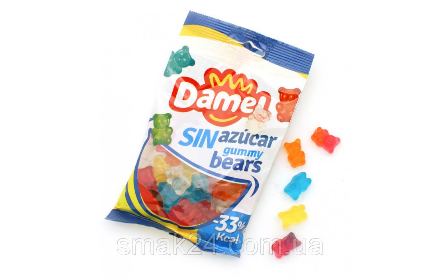 Желейные конфеты БЕЗ САХАРА и ГЛЮТЕНА Damel Sin azucar Sweet Mix (сладкий микс) Испания 90г