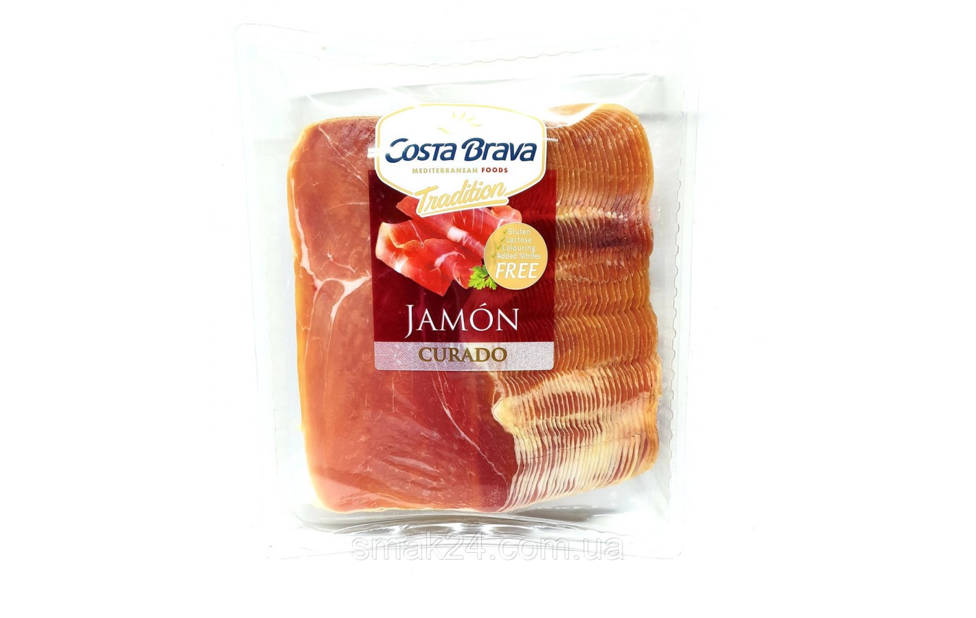Хамон нарізка Costa Brava, Jamon CURADO без глютену 500г Іспанія