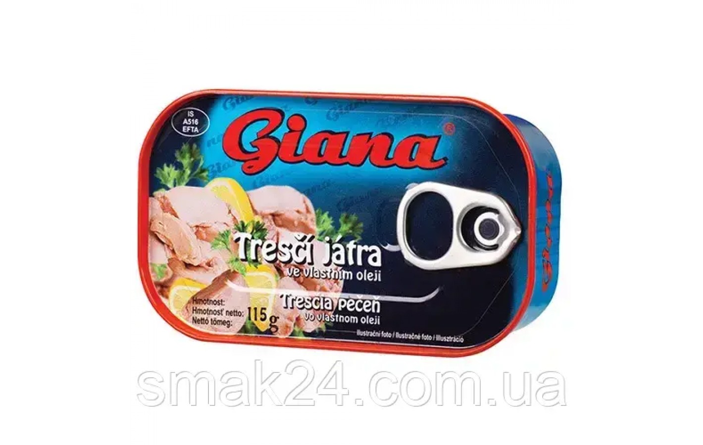 Печень трески Giana Чехия 115г