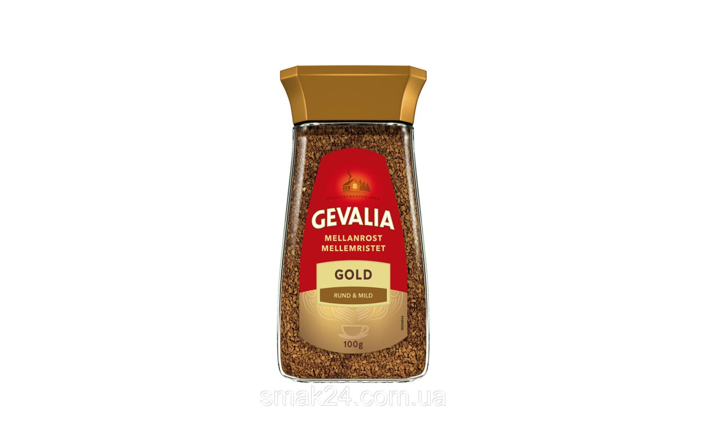 Кава розчинна Gevalia Mellan Rost Gold арабіка 200г Швейцарія