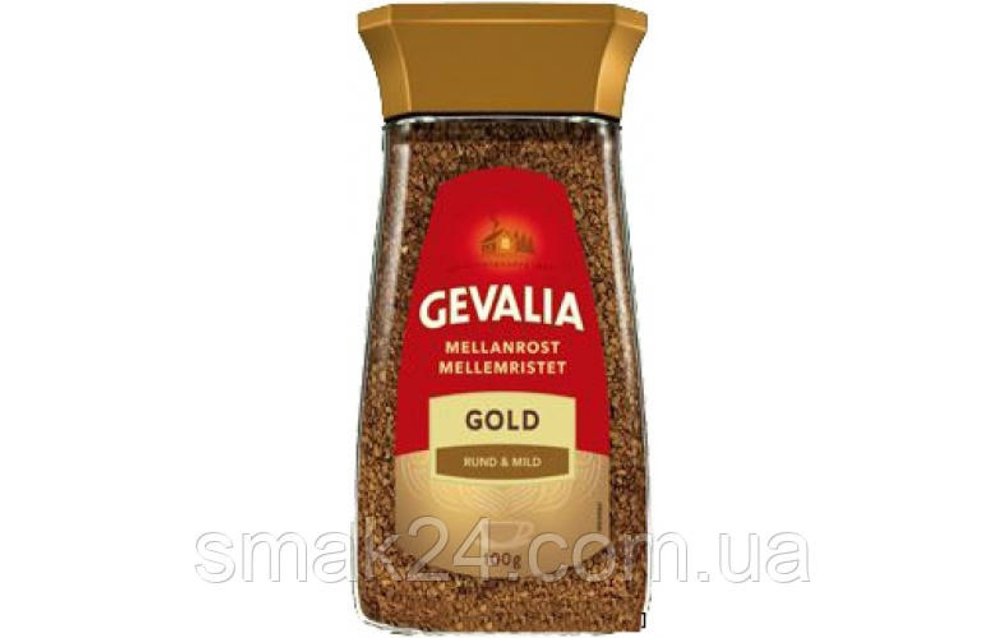 Кава розчинна Gevalia Mellan Rost Gold арабіка 200г Швейцарія