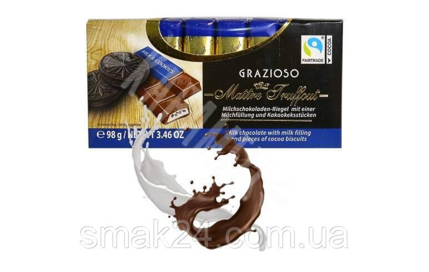 Шоколад Maitre Truffout GRAZIOSO с печеньем Oreo Австрия 100г