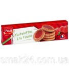 Печенье (тарталетка) с клубникой Biscuits Poult , 150 г Франция