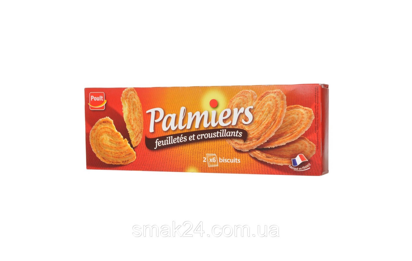 Печиво хрустке БАБІККА Palmiers Biscuits Poult (2х6) 100 г Франція