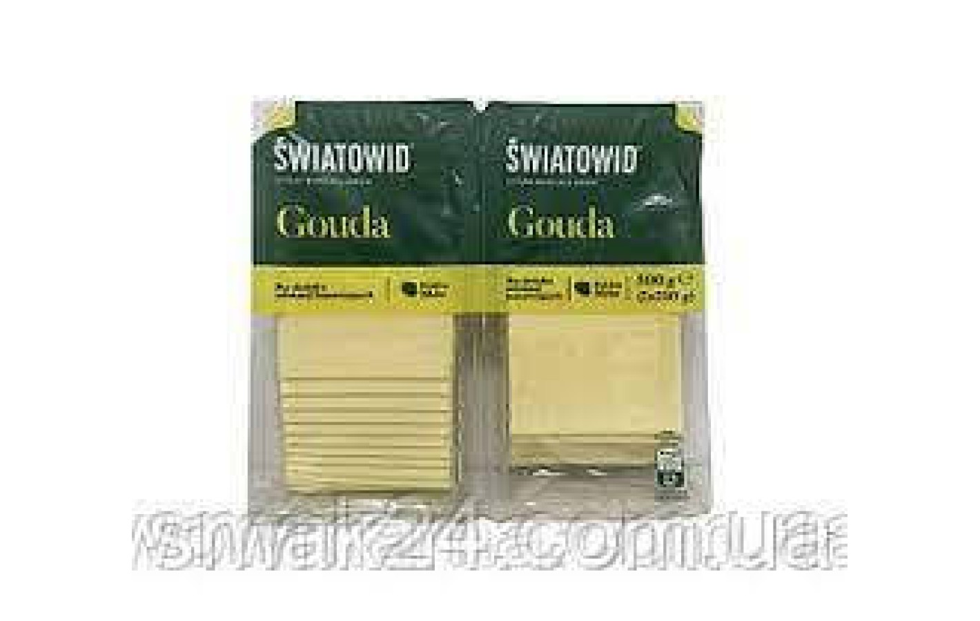 Сир у пластинках Gouda Swiatowid без консервантів 500 г (2 х 250 г) Польща