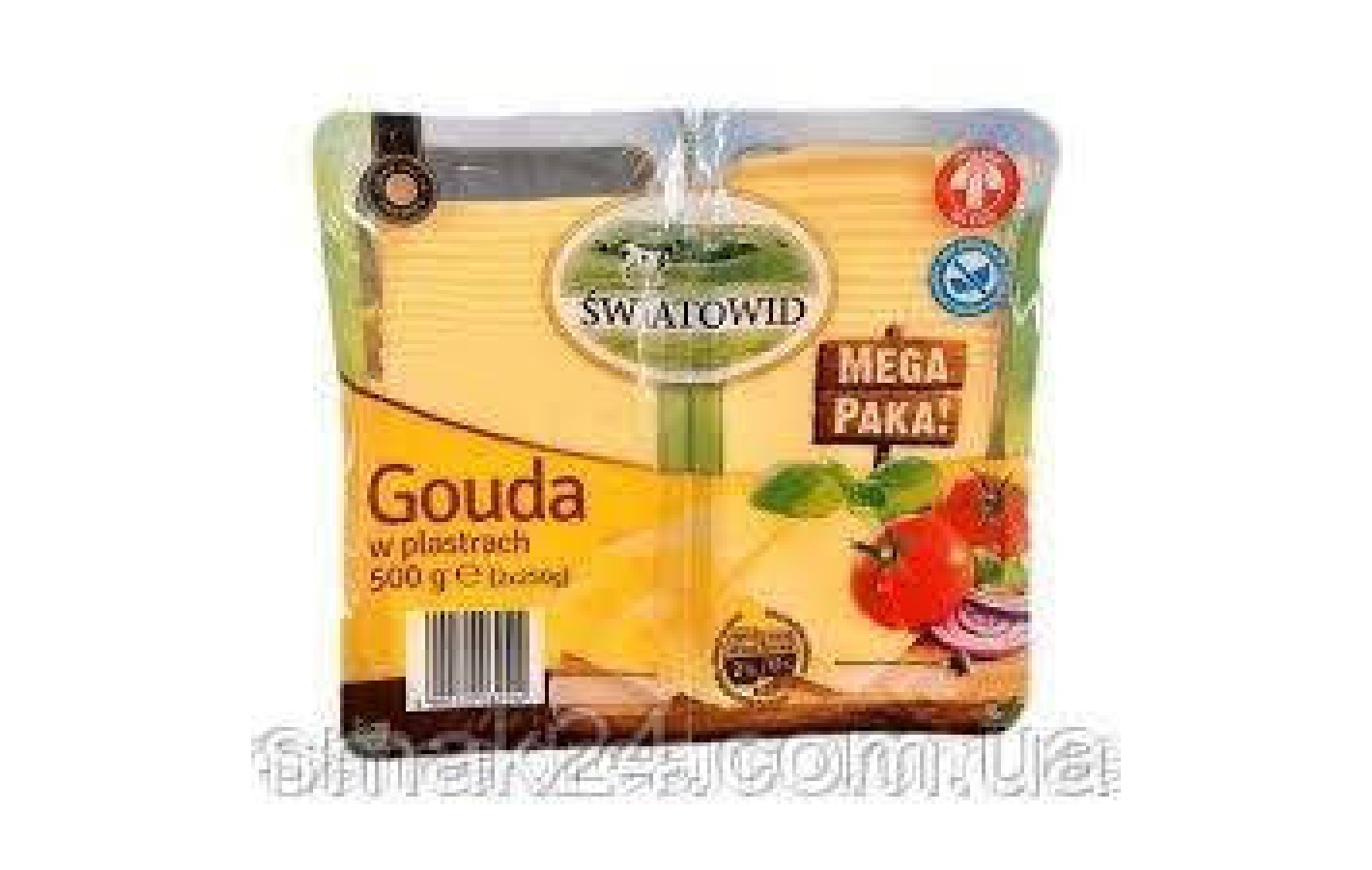 Сир у пластинках Gouda Swiatowid без консервантів 250 г Польща