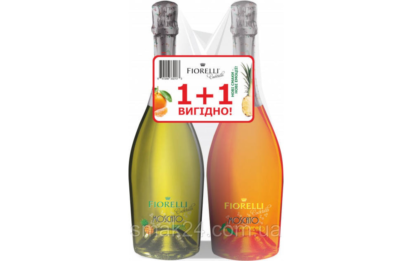 Набор  Fiorelli Moscato Ananas  + Fiorelli Moscato Mandarino (2x0.750мл)